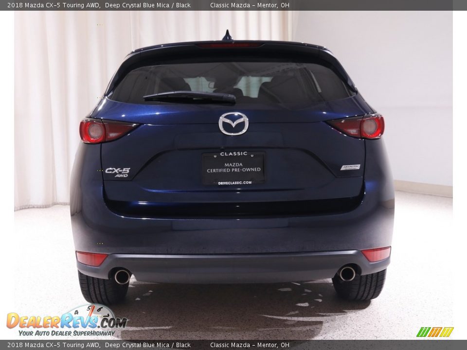 2018 Mazda CX-5 Touring AWD Deep Crystal Blue Mica / Black Photo #17