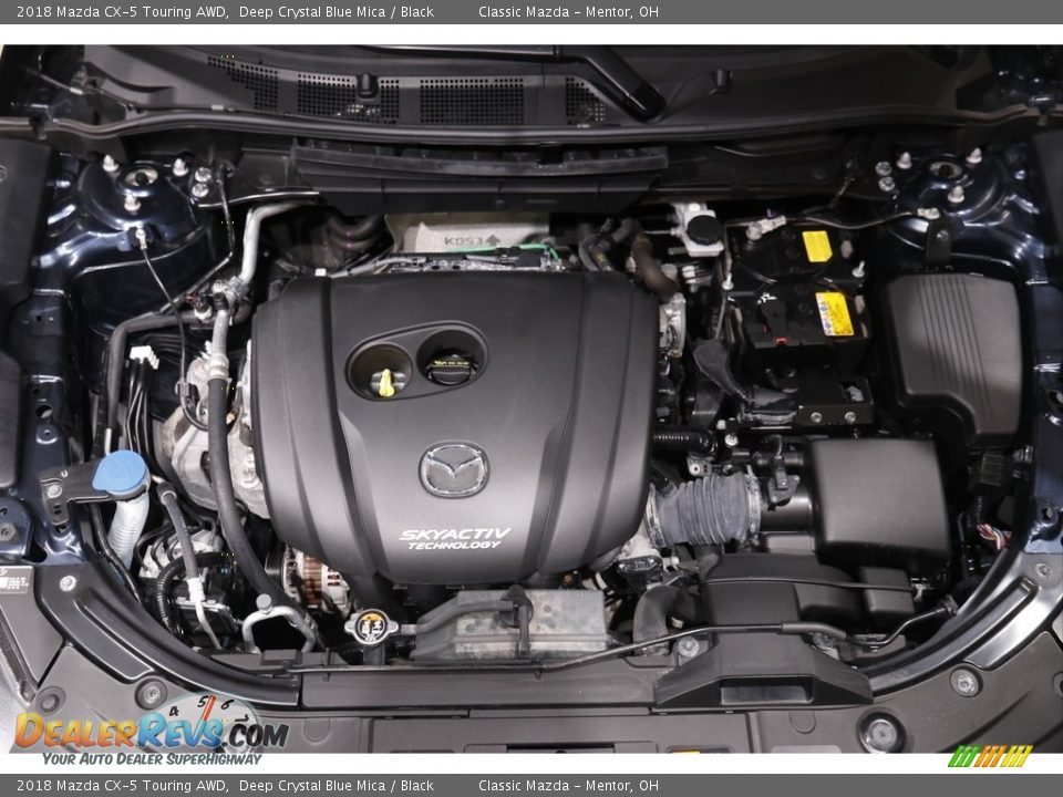 2018 Mazda CX-5 Touring AWD Deep Crystal Blue Mica / Black Photo #18