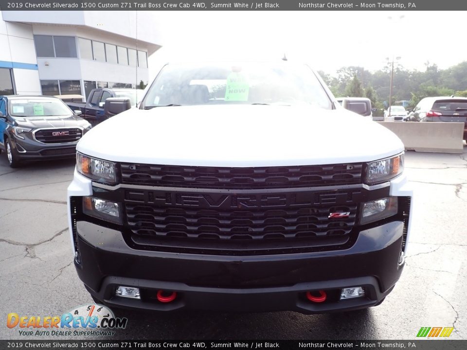 2019 Chevrolet Silverado 1500 Custom Z71 Trail Boss Crew Cab 4WD Summit White / Jet Black Photo #12