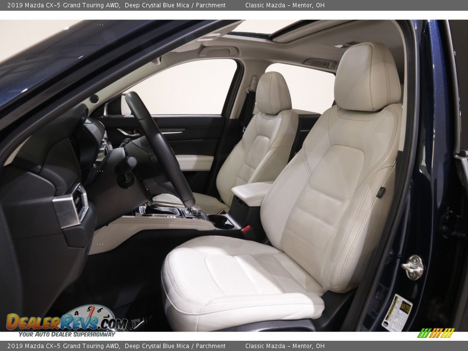 2019 Mazda CX-5 Grand Touring AWD Deep Crystal Blue Mica / Parchment Photo #5