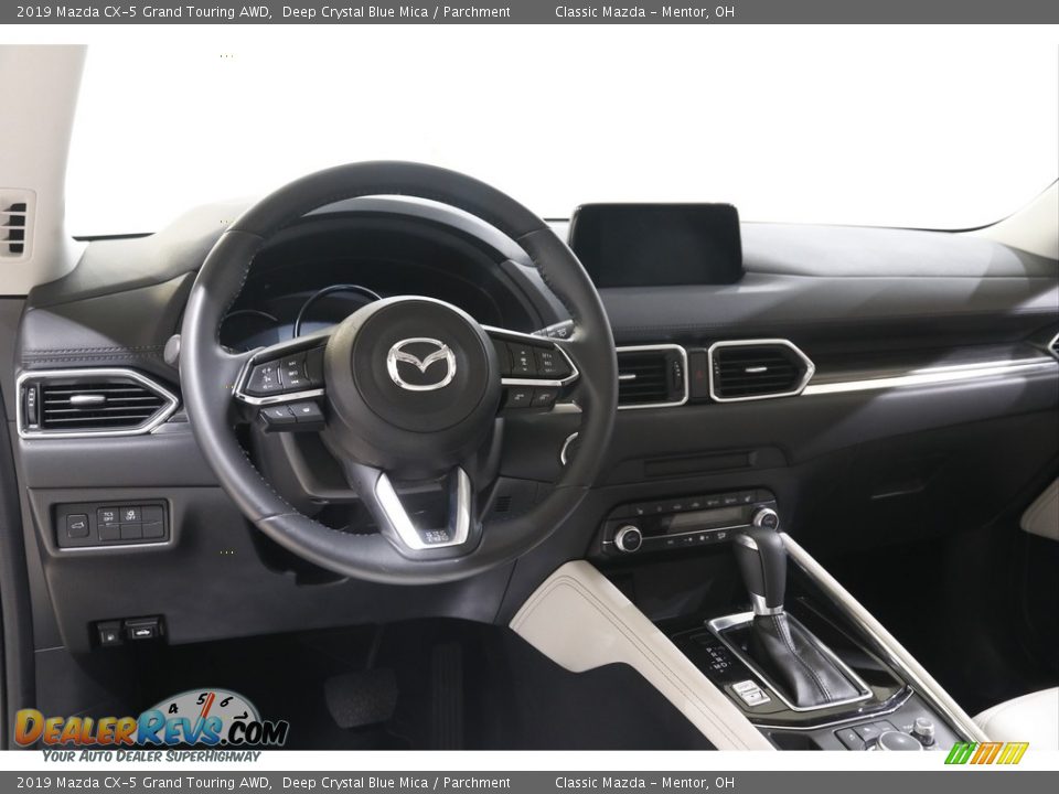 2019 Mazda CX-5 Grand Touring AWD Deep Crystal Blue Mica / Parchment Photo #6