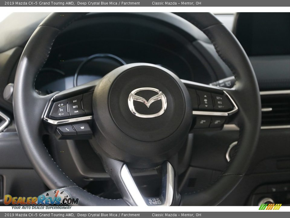 2019 Mazda CX-5 Grand Touring AWD Deep Crystal Blue Mica / Parchment Photo #7