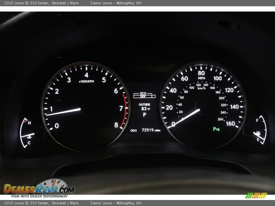 2015 Lexus ES 350 Sedan Obsidian / Black Photo #8
