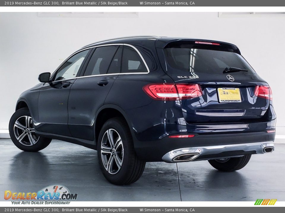 2019 Mercedes-Benz GLC 300 Brilliant Blue Metallic / Silk Beige/Black Photo #2