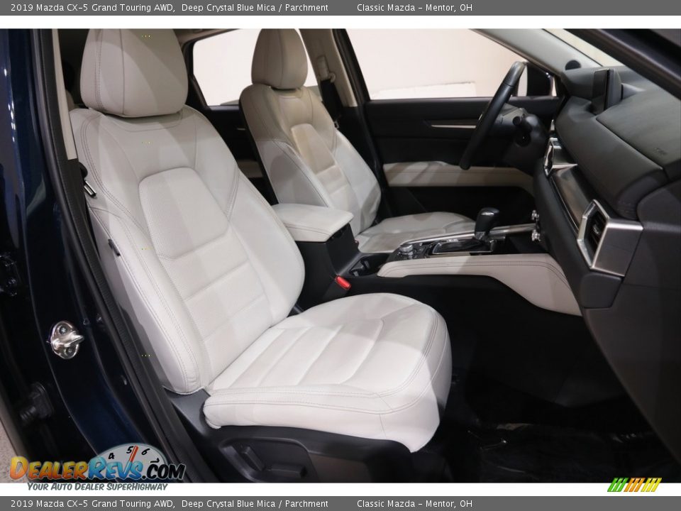 2019 Mazda CX-5 Grand Touring AWD Deep Crystal Blue Mica / Parchment Photo #15