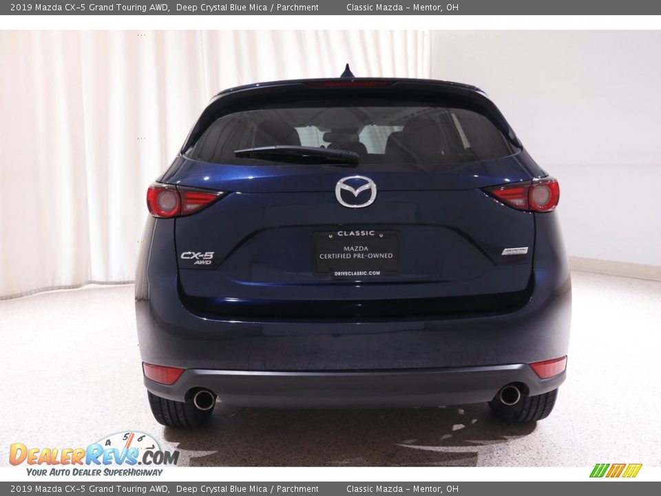 2019 Mazda CX-5 Grand Touring AWD Deep Crystal Blue Mica / Parchment Photo #18