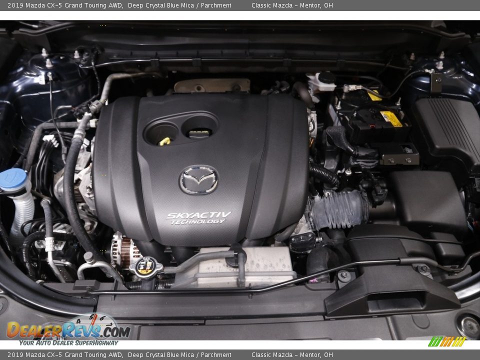 2019 Mazda CX-5 Grand Touring AWD Deep Crystal Blue Mica / Parchment Photo #19