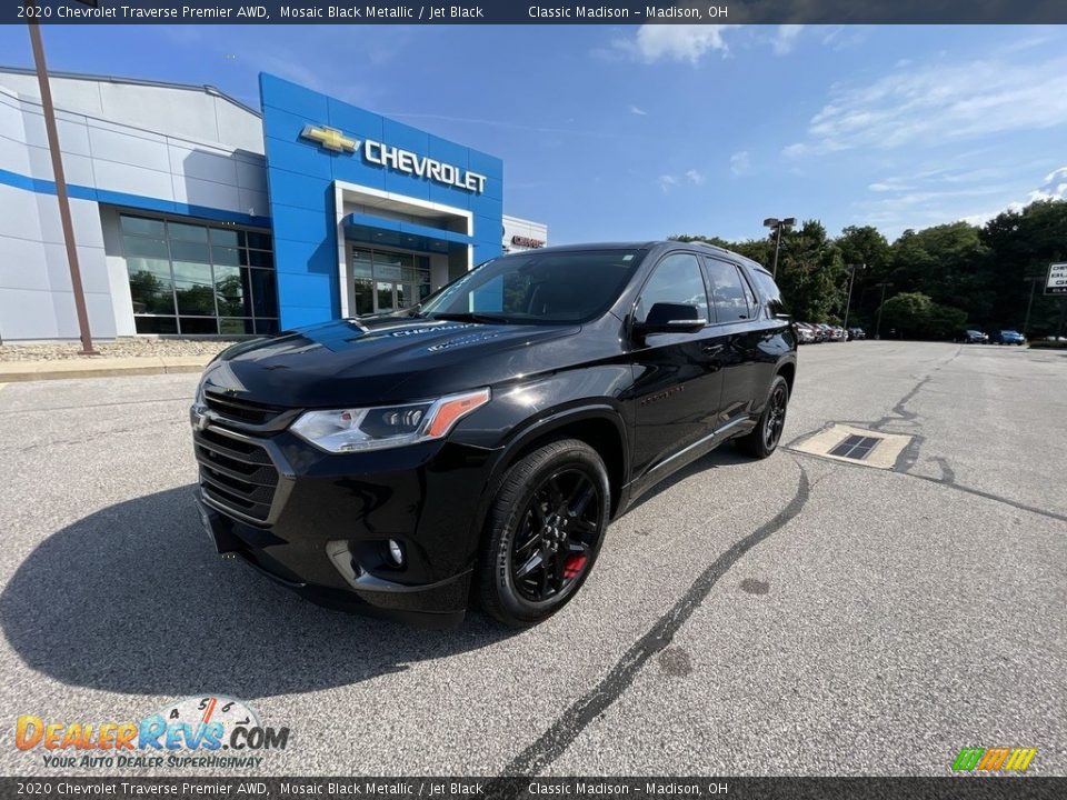 2020 Chevrolet Traverse Premier AWD Mosaic Black Metallic / Jet Black Photo #1