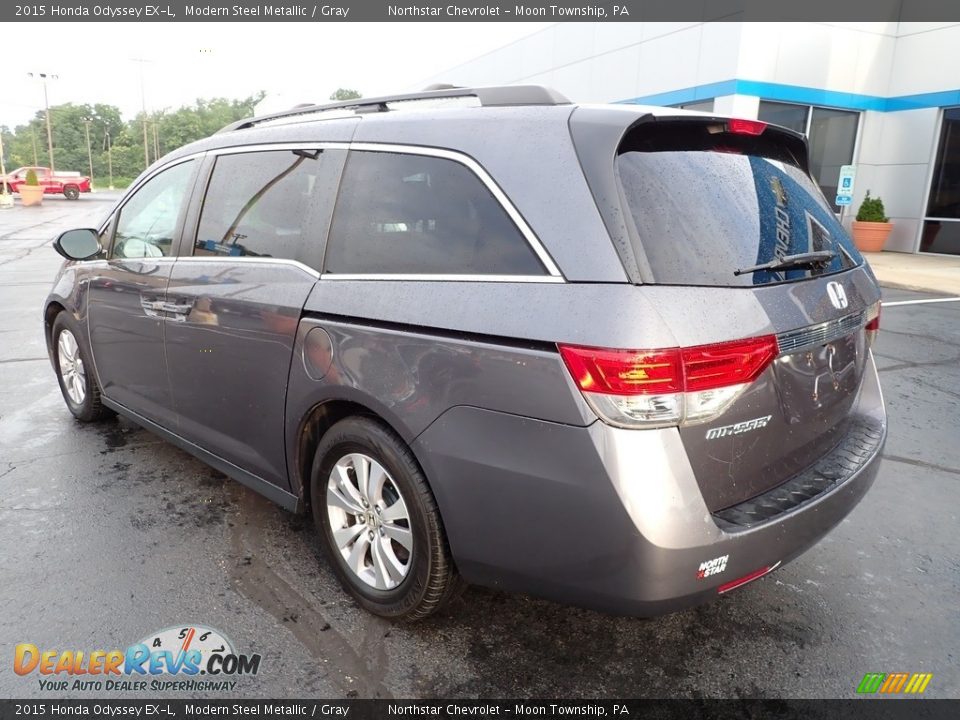 2015 Honda Odyssey EX-L Modern Steel Metallic / Gray Photo #4