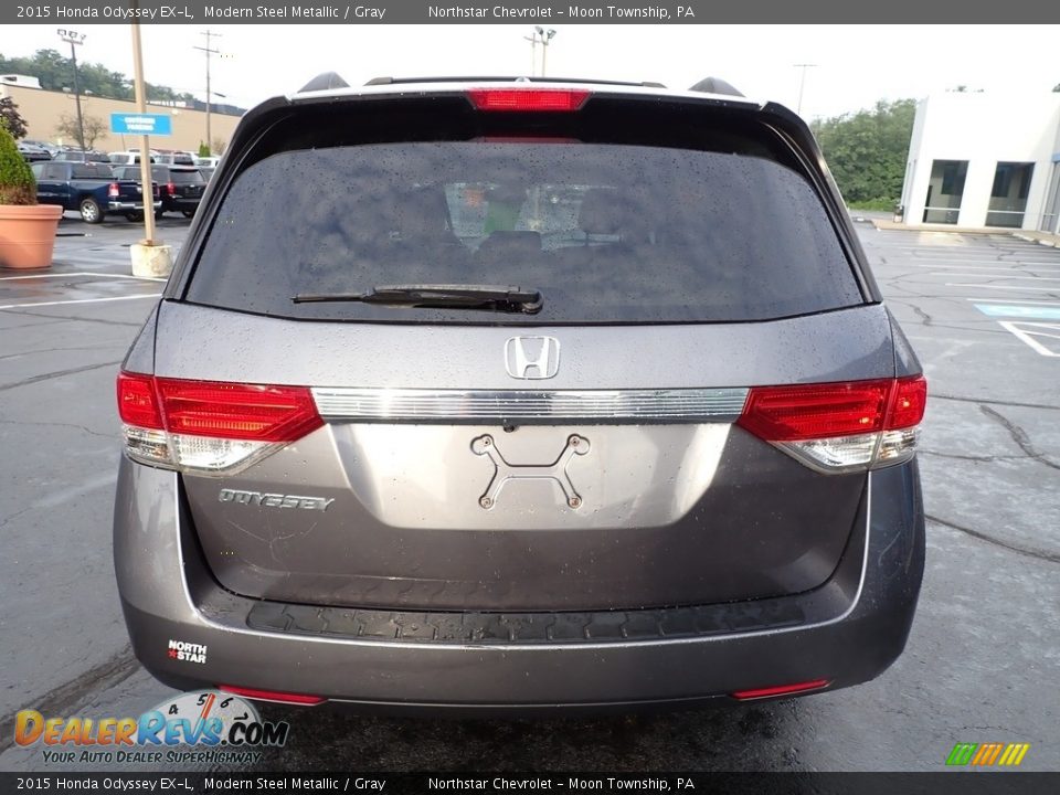 2015 Honda Odyssey EX-L Modern Steel Metallic / Gray Photo #6