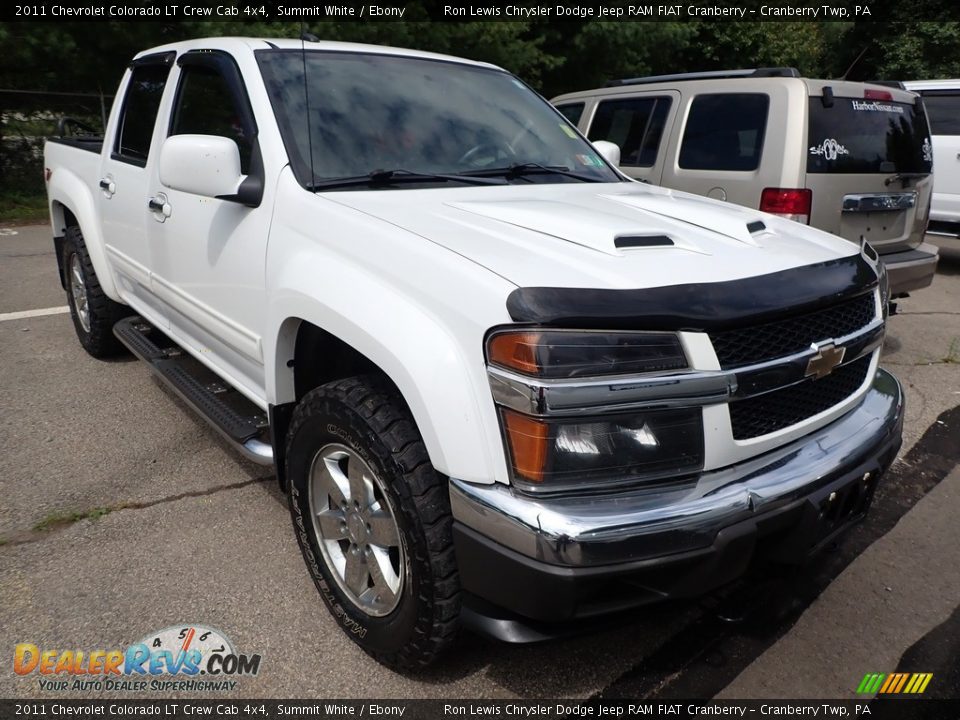 2011 Chevrolet Colorado LT Crew Cab 4x4 Summit White / Ebony Photo #2