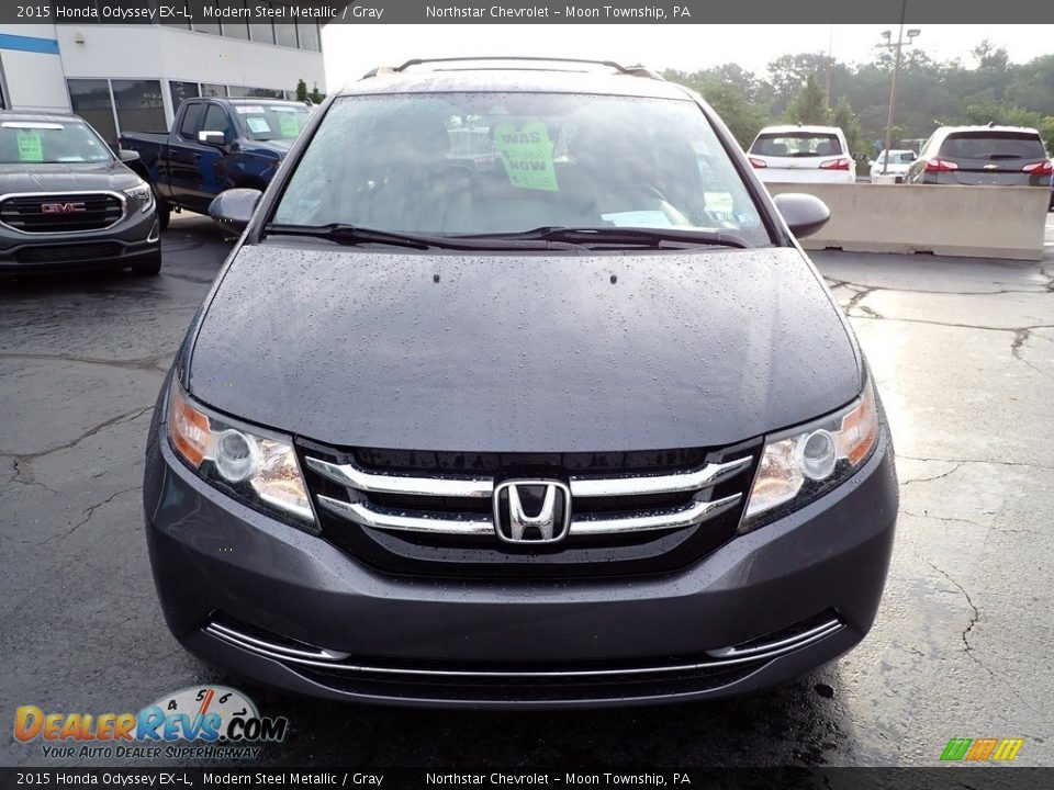 2015 Honda Odyssey EX-L Modern Steel Metallic / Gray Photo #13