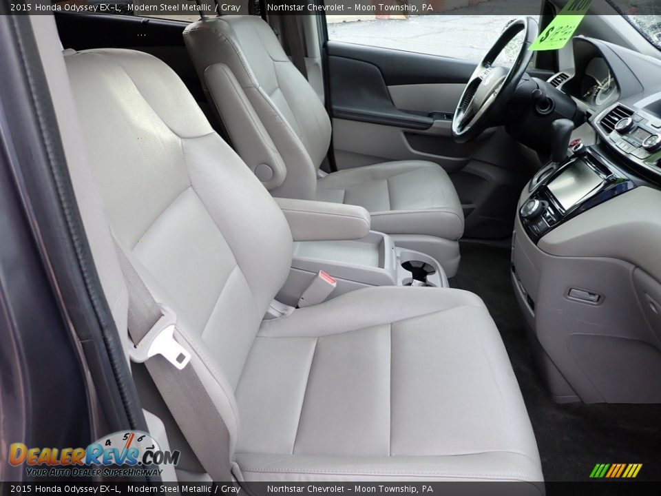 2015 Honda Odyssey EX-L Modern Steel Metallic / Gray Photo #15