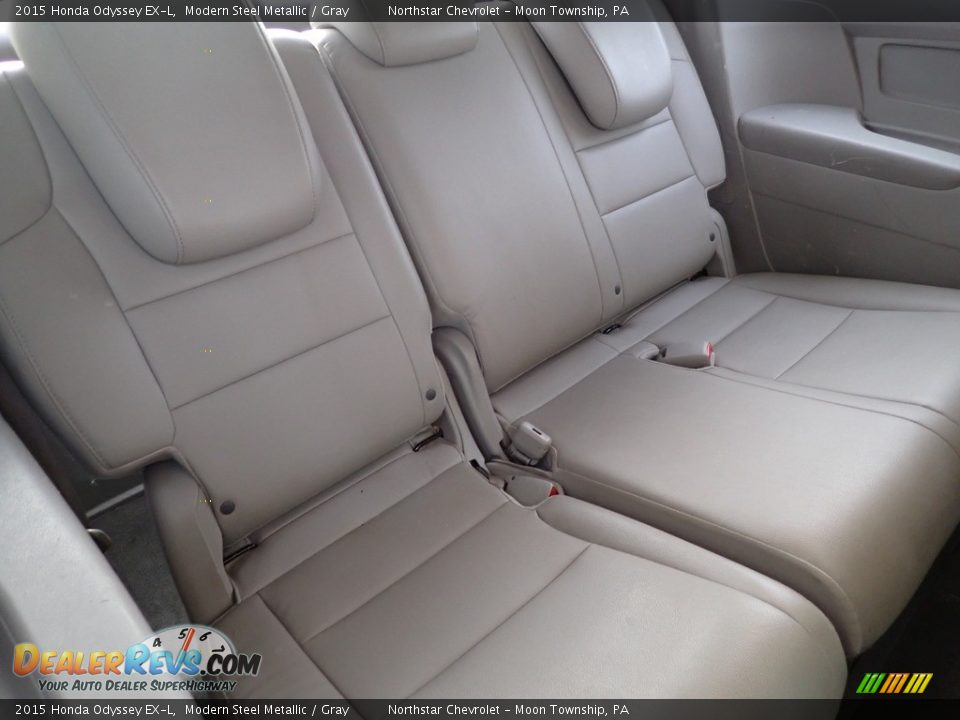 2015 Honda Odyssey EX-L Modern Steel Metallic / Gray Photo #19