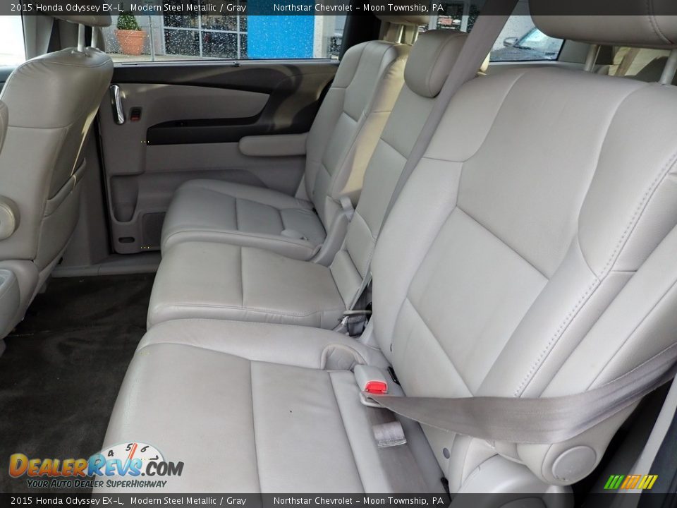 2015 Honda Odyssey EX-L Modern Steel Metallic / Gray Photo #21