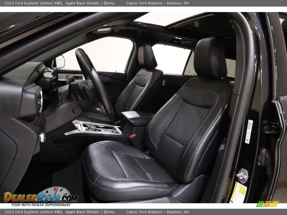2020 Ford Explorer Limited 4WD Agate Black Metallic / Ebony Photo #5