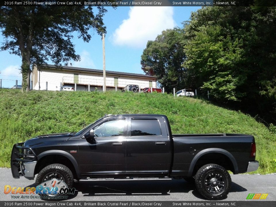 2016 Ram 2500 Power Wagon Crew Cab 4x4 Brilliant Black Crystal Pearl / Black/Diesel Gray Photo #1