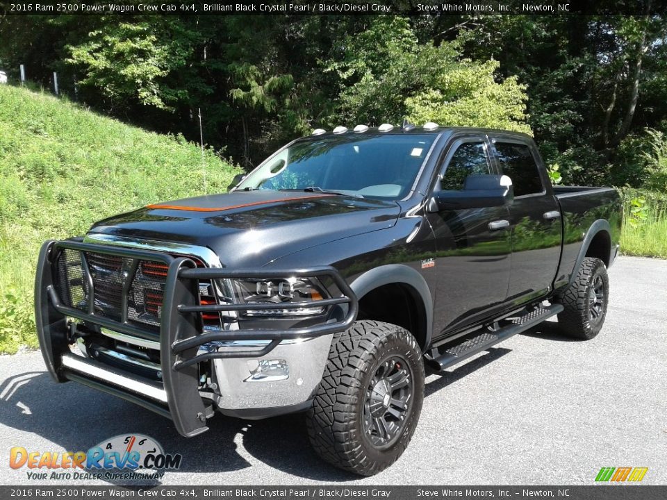 2016 Ram 2500 Power Wagon Crew Cab 4x4 Brilliant Black Crystal Pearl / Black/Diesel Gray Photo #3