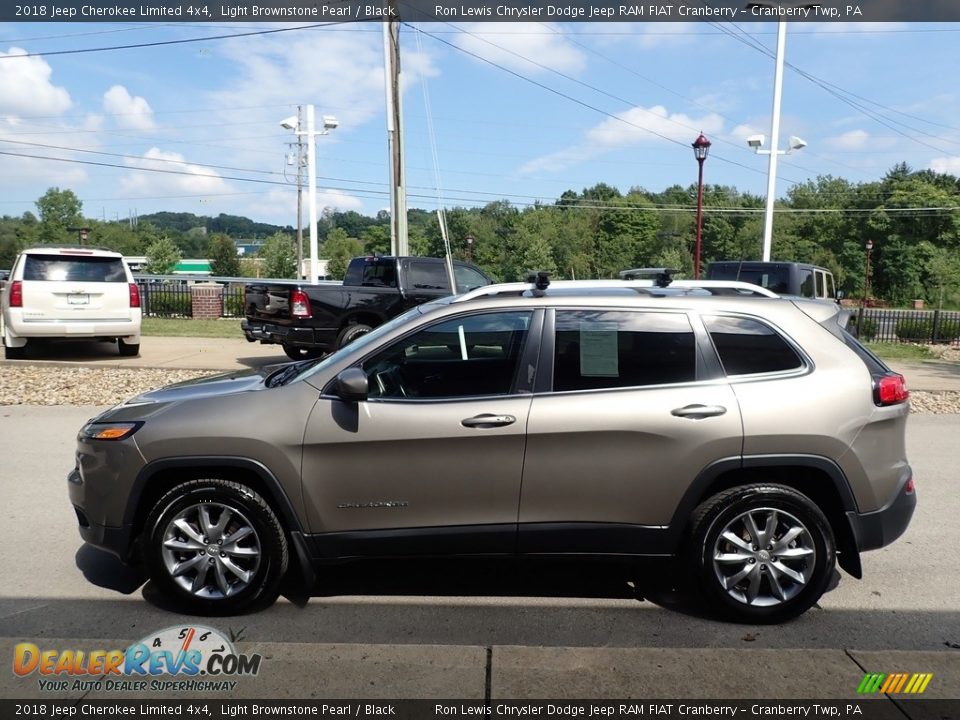 2018 Jeep Cherokee Limited 4x4 Light Brownstone Pearl / Black Photo #6