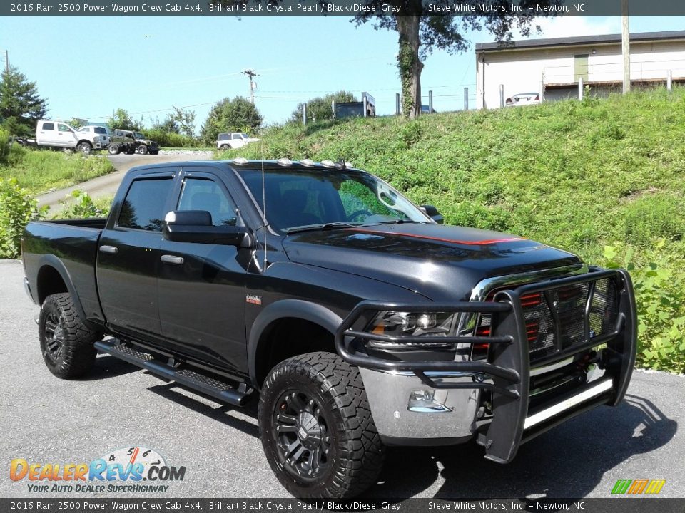 2016 Ram 2500 Power Wagon Crew Cab 4x4 Brilliant Black Crystal Pearl / Black/Diesel Gray Photo #7