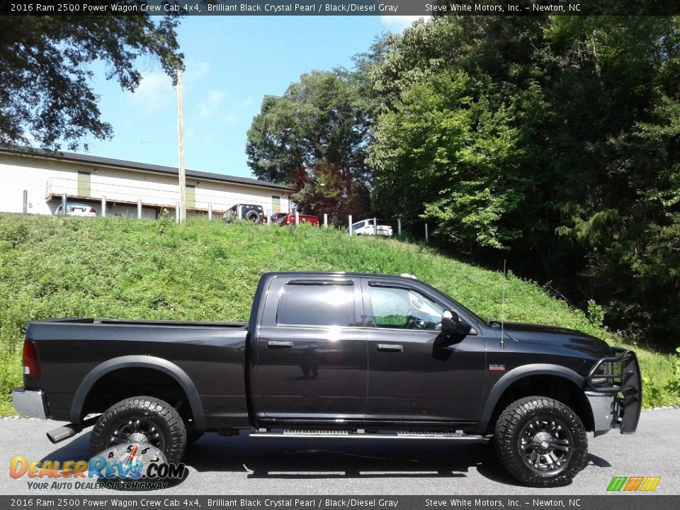 2016 Ram 2500 Power Wagon Crew Cab 4x4 Brilliant Black Crystal Pearl / Black/Diesel Gray Photo #8