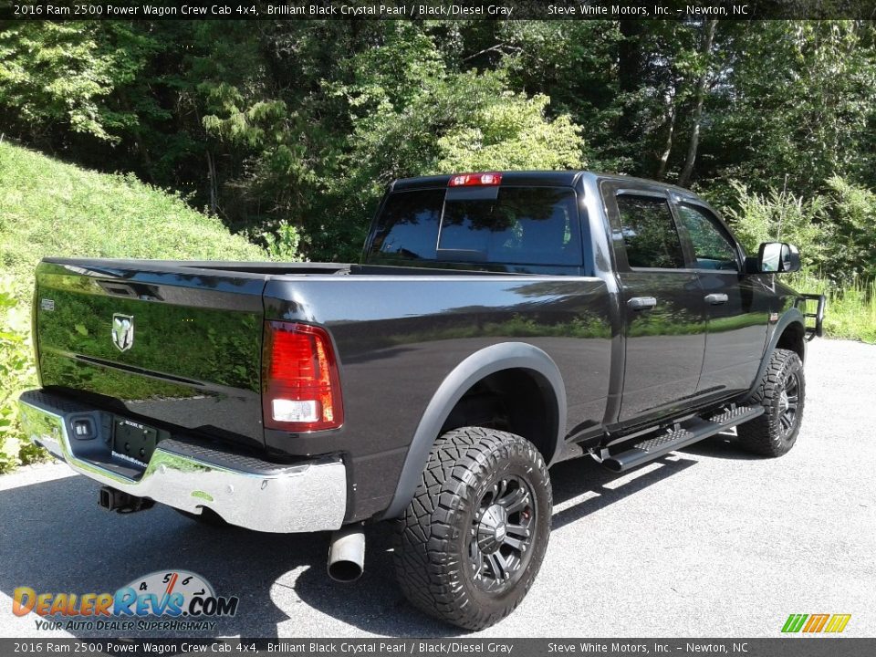 2016 Ram 2500 Power Wagon Crew Cab 4x4 Brilliant Black Crystal Pearl / Black/Diesel Gray Photo #9