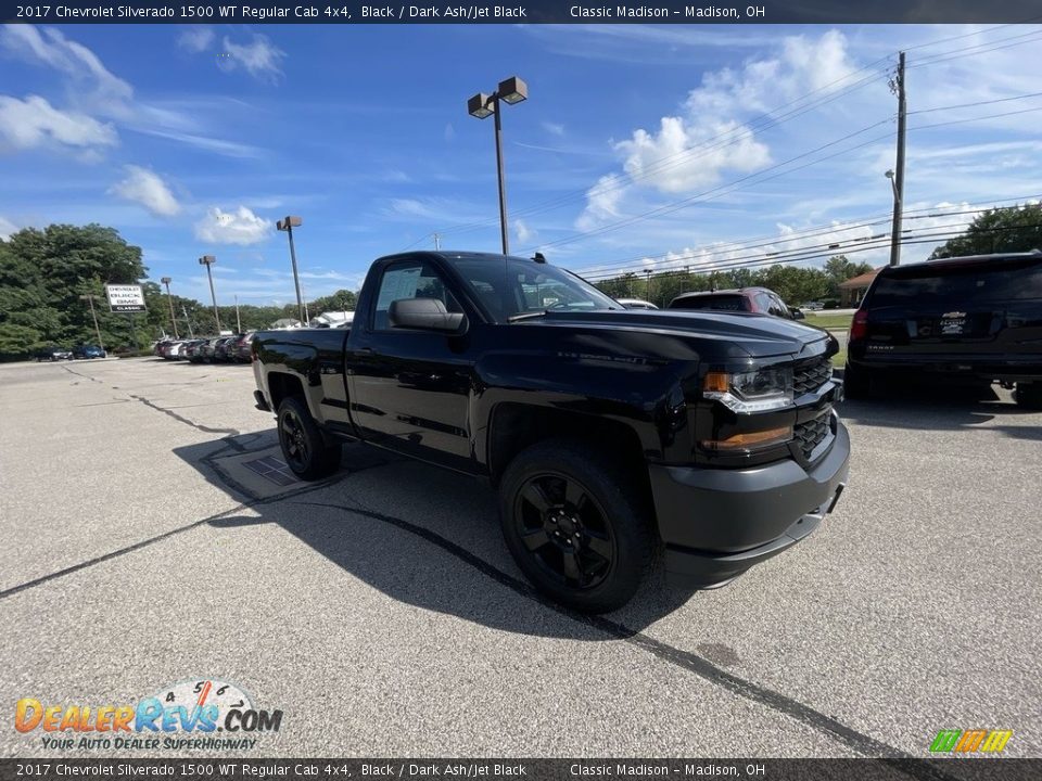 2017 Chevrolet Silverado 1500 WT Regular Cab 4x4 Black / Dark Ash/Jet Black Photo #4