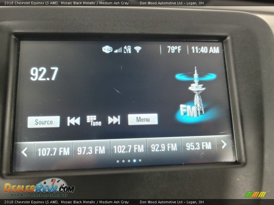 2018 Chevrolet Equinox LS AWD Mosaic Black Metallic / Medium Ash Gray Photo #2