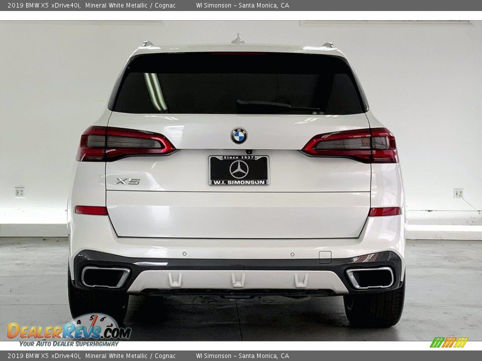2019 BMW X5 xDrive40i Mineral White Metallic / Cognac Photo #3