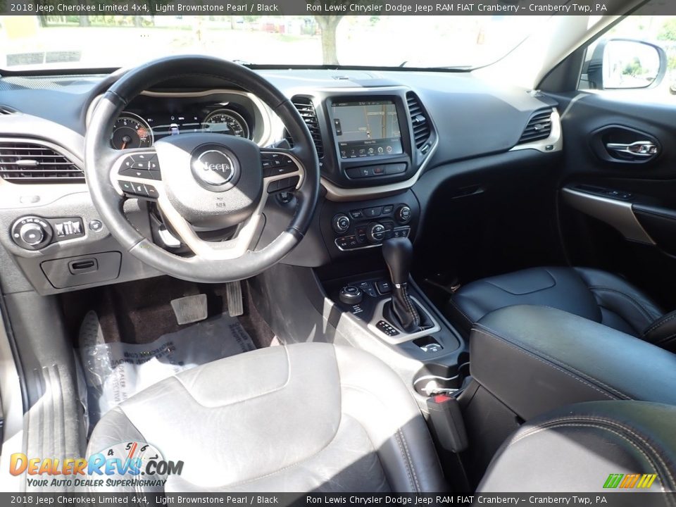 2018 Jeep Cherokee Limited 4x4 Light Brownstone Pearl / Black Photo #14