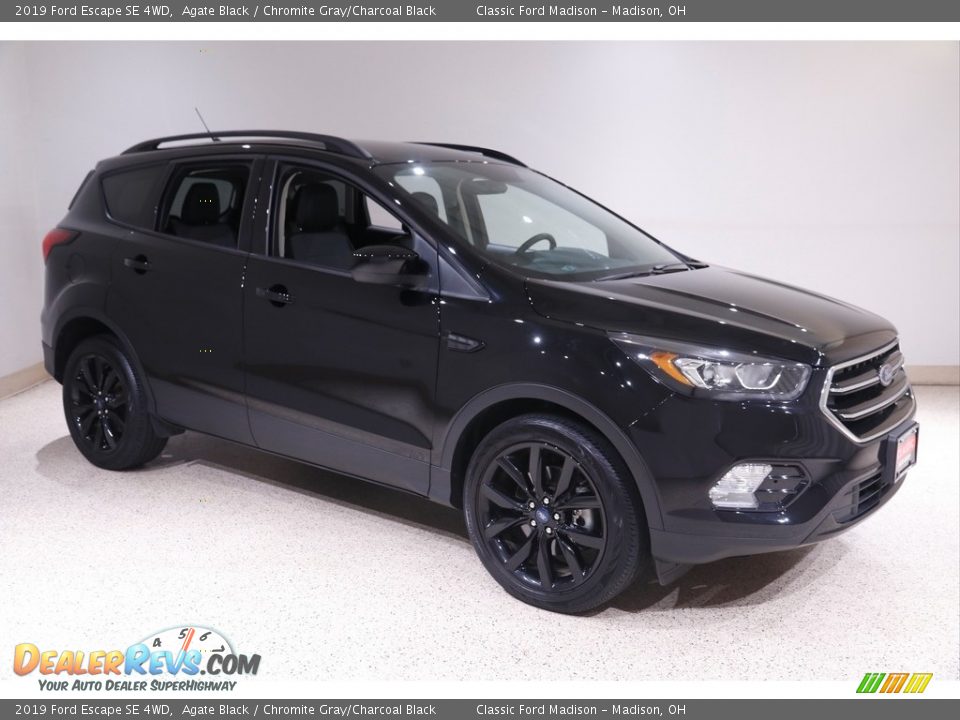 2019 Ford Escape SE 4WD Agate Black / Chromite Gray/Charcoal Black Photo #1