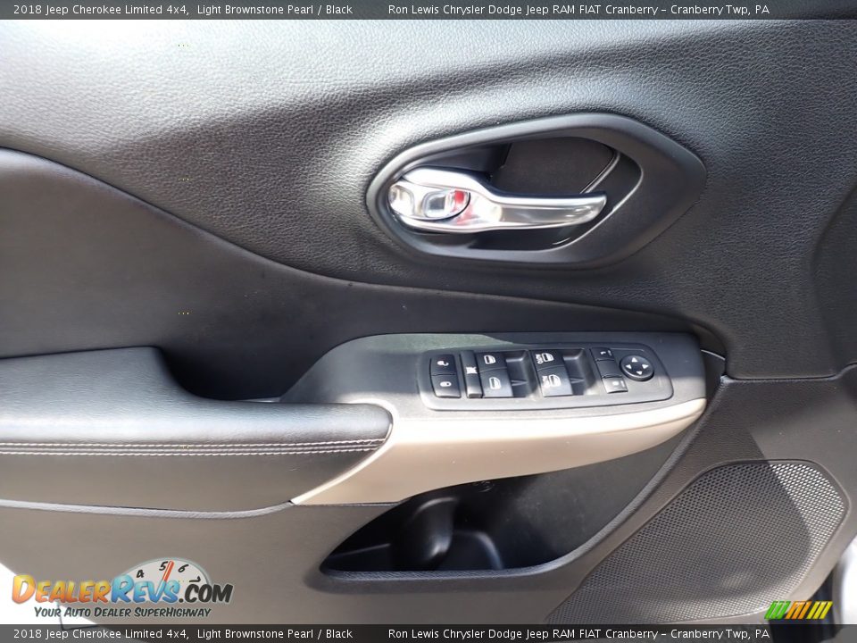 2018 Jeep Cherokee Limited 4x4 Light Brownstone Pearl / Black Photo #15