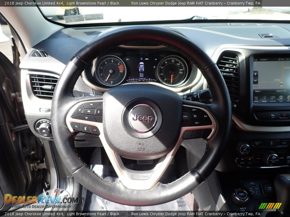 2018 Jeep Cherokee Limited 4x4 Light Brownstone Pearl / Black Photo #16
