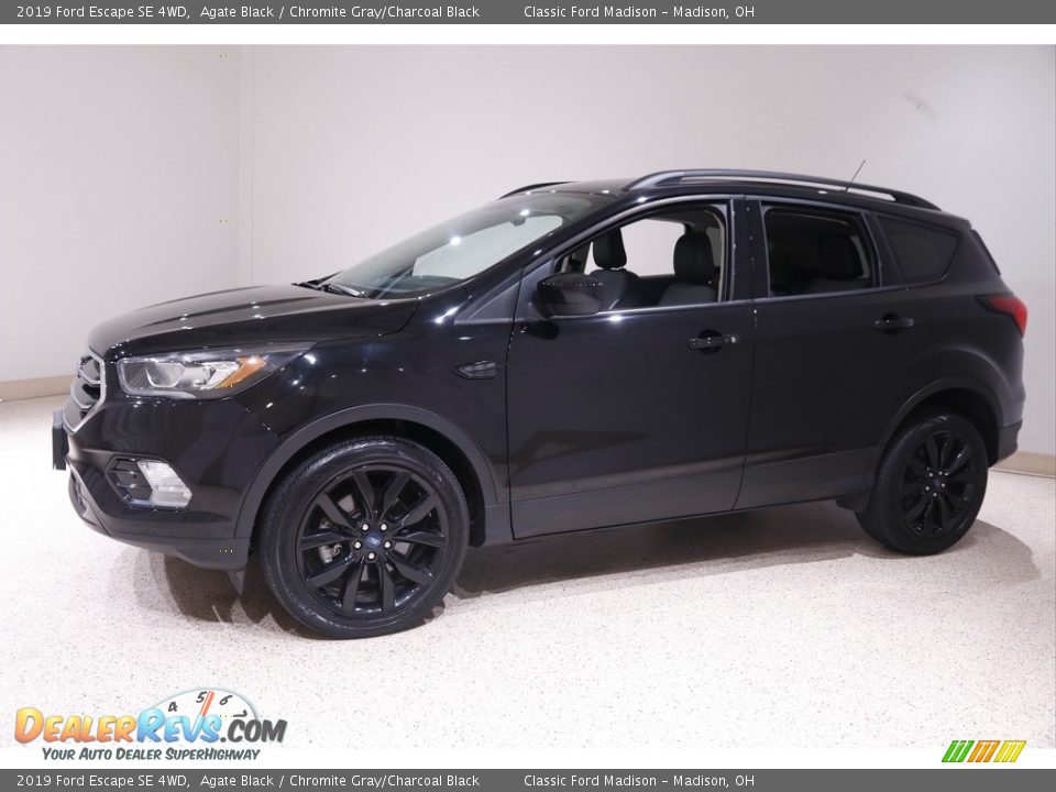 2019 Ford Escape SE 4WD Agate Black / Chromite Gray/Charcoal Black Photo #3