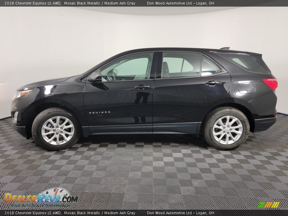 2018 Chevrolet Equinox LS AWD Mosaic Black Metallic / Medium Ash Gray Photo #6
