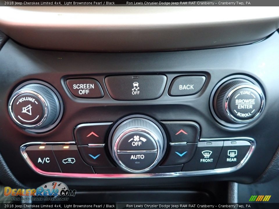 2018 Jeep Cherokee Limited 4x4 Light Brownstone Pearl / Black Photo #19