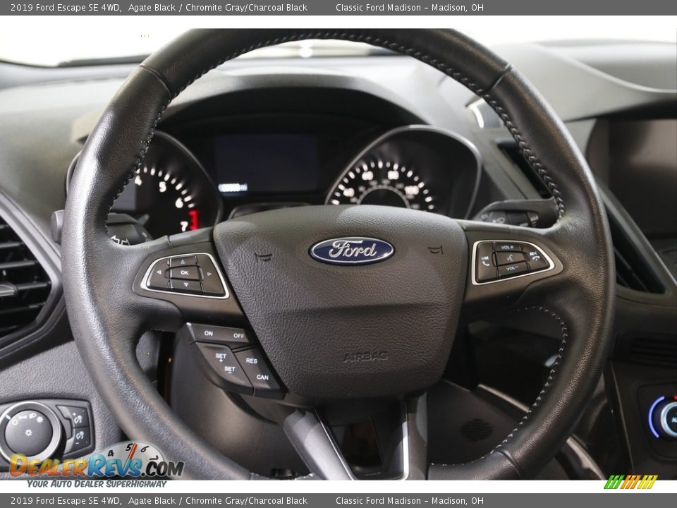 2019 Ford Escape SE 4WD Agate Black / Chromite Gray/Charcoal Black Photo #7