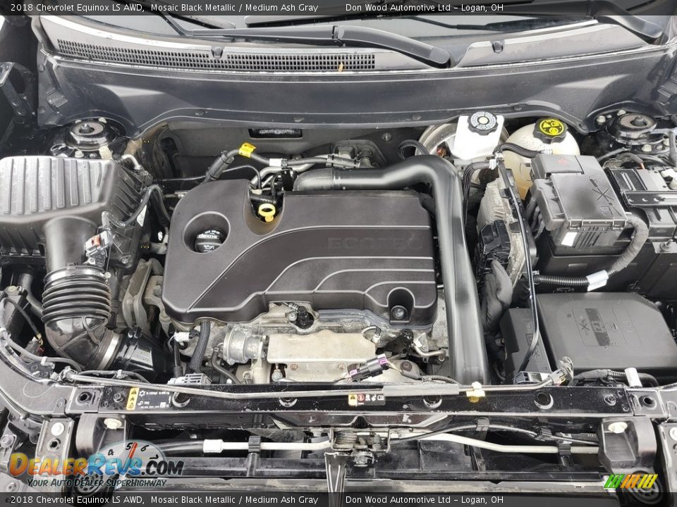 2018 Chevrolet Equinox LS AWD Mosaic Black Metallic / Medium Ash Gray Photo #12