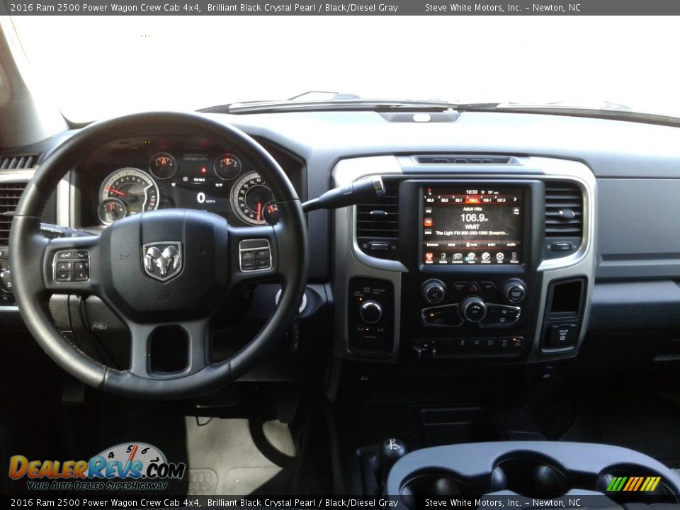 2016 Ram 2500 Power Wagon Crew Cab 4x4 Brilliant Black Crystal Pearl / Black/Diesel Gray Photo #24