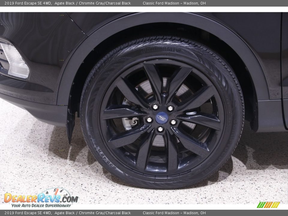 2019 Ford Escape SE 4WD Agate Black / Chromite Gray/Charcoal Black Photo #18