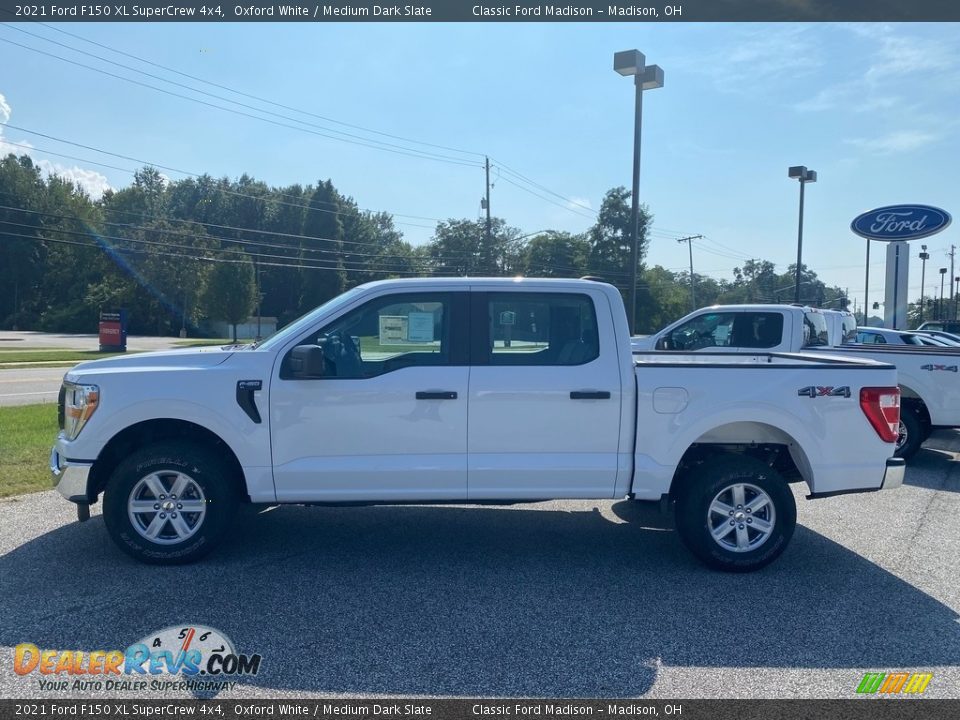 2021 Ford F150 XL SuperCrew 4x4 Oxford White / Medium Dark Slate Photo #2