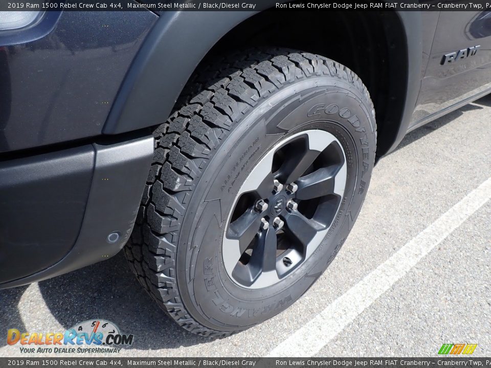 2019 Ram 1500 Rebel Crew Cab 4x4 Maximum Steel Metallic / Black/Diesel Gray Photo #5
