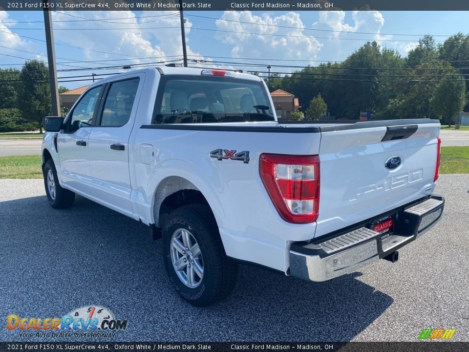 2021 Ford F150 XL SuperCrew 4x4 Oxford White / Medium Dark Slate Photo #3