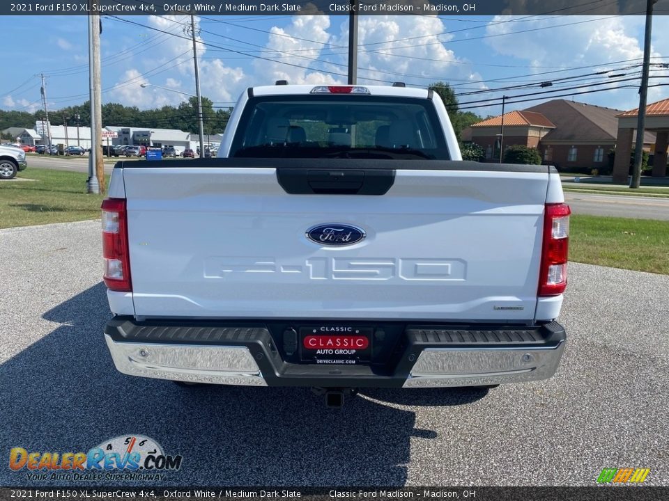 2021 Ford F150 XL SuperCrew 4x4 Oxford White / Medium Dark Slate Photo #4