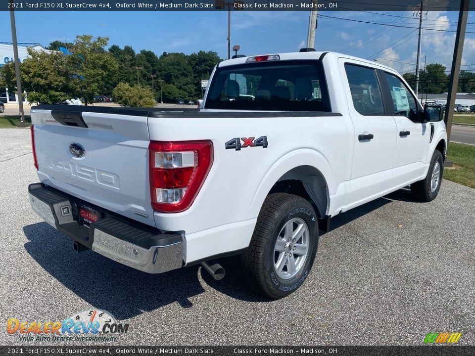 2021 Ford F150 XL SuperCrew 4x4 Oxford White / Medium Dark Slate Photo #6