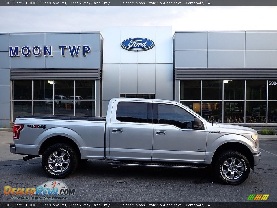 2017 Ford F150 XLT SuperCrew 4x4 Ingot Silver / Earth Gray Photo #1