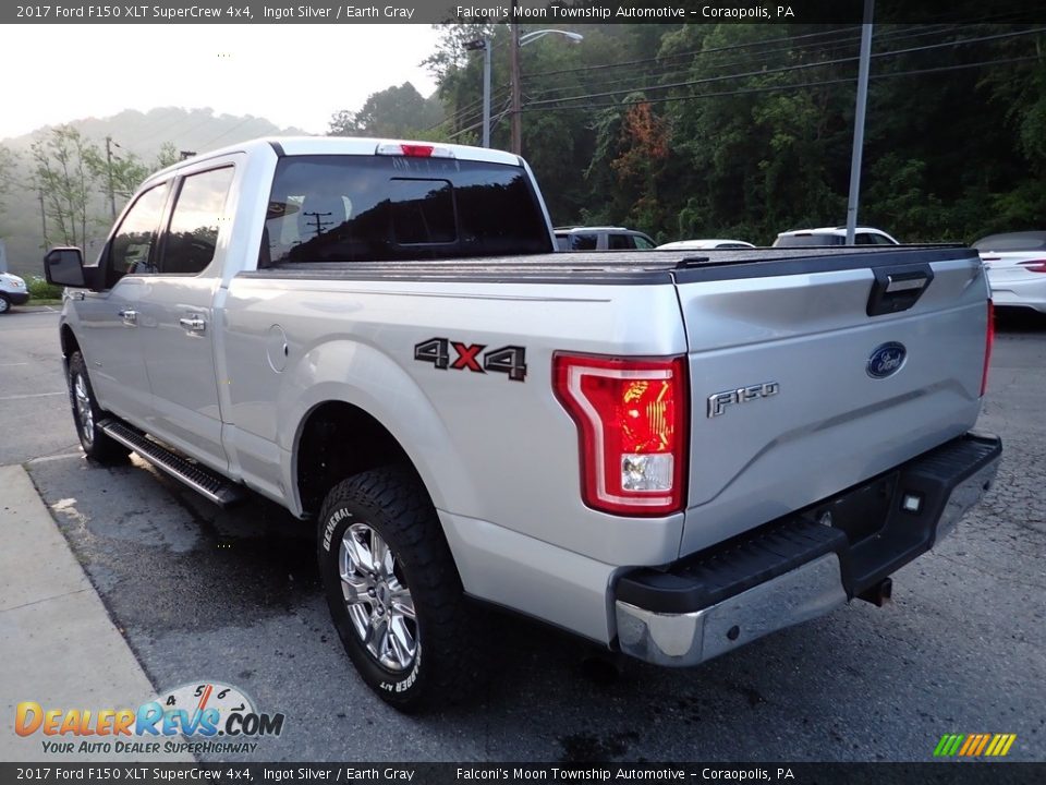 2017 Ford F150 XLT SuperCrew 4x4 Ingot Silver / Earth Gray Photo #4