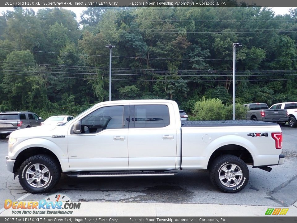 2017 Ford F150 XLT SuperCrew 4x4 Ingot Silver / Earth Gray Photo #5