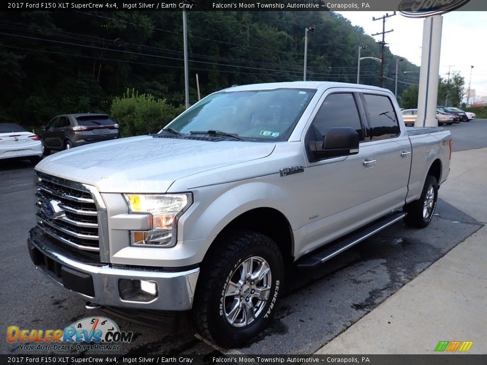 2017 Ford F150 XLT SuperCrew 4x4 Ingot Silver / Earth Gray Photo #6