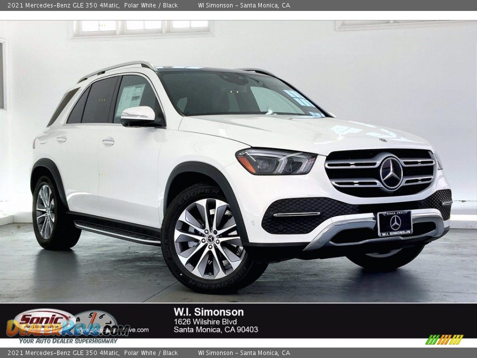 2021 Mercedes-Benz GLE 350 4Matic Polar White / Black Photo #1